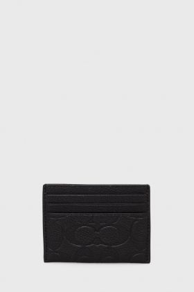 Coach carcasa din piele barbati, culoarea negru