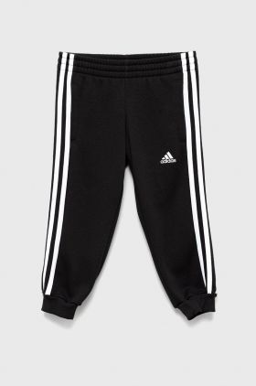 adidas pantaloni de trening pentru copii H65796 culoarea negru, cu imprimeu