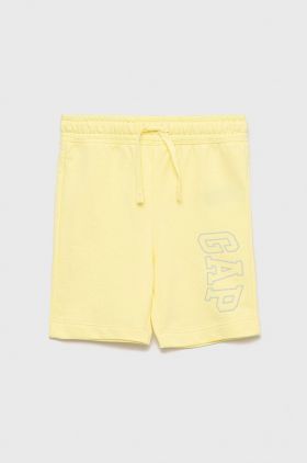 GAP pantaloni scurti copii culoarea galben,