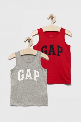 GAP tricou de bumbac pentru copii (2-pack) melanj