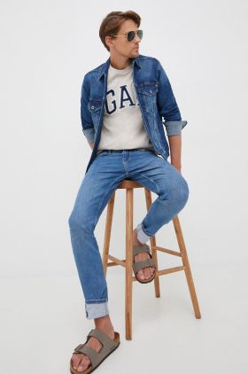 Pepe Jeans geaca jeans barbati, de tranzitie