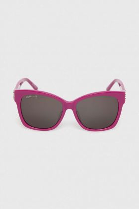 Balenciaga ochelari de soare femei, culoarea roz