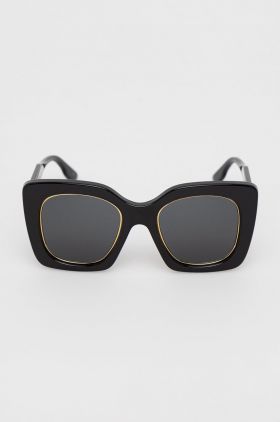 Gucci ochelari de soare femei, culoarea negru