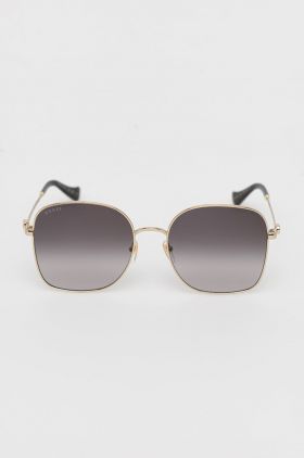 Gucci ochelari de soare femei, culoarea argintiu