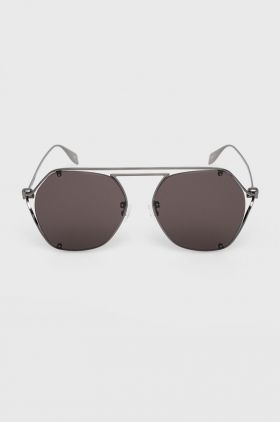 Alexander McQueen ochelari de soare femei, culoarea auriu