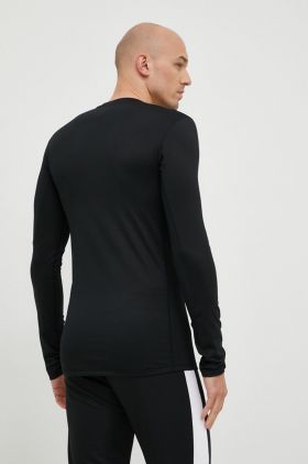 adidas Performance mânecă lungă de antrenament culoarea negru, neted