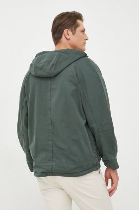 Pepe Jeans geaca barbati, culoarea verde, de tranzitie