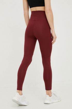 adidas TERREX leggins sport Multi femei, culoarea bordo, neted