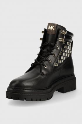 MICHAEL Michael Kors bocanci Turner femei, culoarea negru, cu platforma