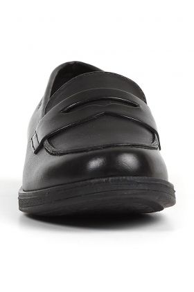 Geox mocasini din piele Agata femei, culoarea negru, cu toc plat