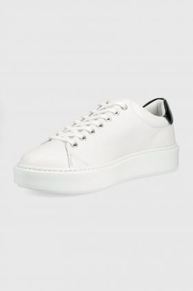 Karl Lagerfeld sneakers din piele Maxi Kup culoarea alb