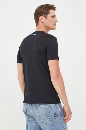 Karl Lagerfeld tricou din bumbac culoarea negru, cu imprimeu 500251.755071