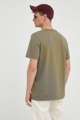 Levi's tricou din bumbac culoarea verde, modelator