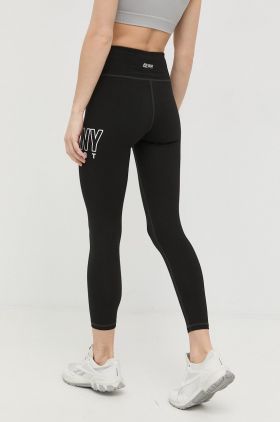 Dkny colanti femei, culoarea negru, cu imprimeu