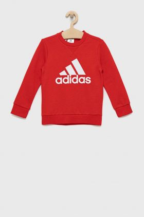 adidas Performance bluza copii culoarea rosu, cu imprimeu