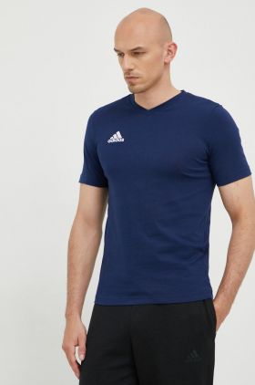 adidas Performance tricou Entrada 22 barbati, culoarea albastru marin, neted