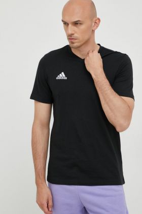 adidas Performance tricou Entrada 22 bărbați, culoarea negru, uni HC0448