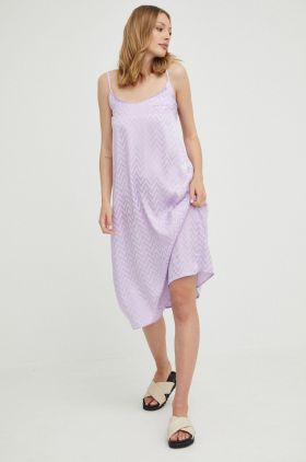 Answear Lab rochie culoarea violet, midi, drept