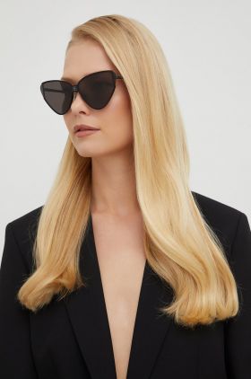 Balenciaga ochelari de soare femei, culoarea negru