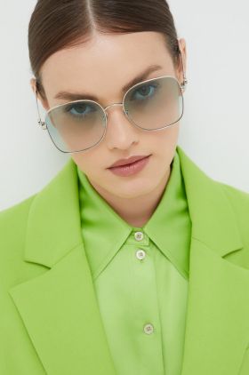 Gucci ochelari de soare femei, culoarea argintiu