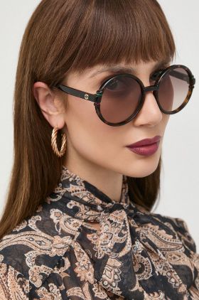 Gucci ochelari de soare femei, culoarea maro