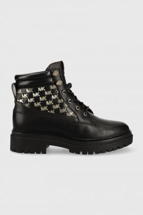 MICHAEL Michael Kors bocanci Turner femei, culoarea negru, cu platforma