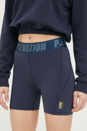 P.E Nation pantaloni scurți de antrenament Backcheck femei, cu imprimeu, high waist