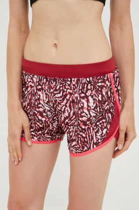 Under Armour pantaloni scurți de antrenament Fly By 2.0 femei, culoarea roz, modelator, high waist