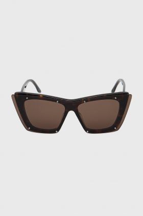 Alexander McQueen ochelari de soare femei, culoarea maro