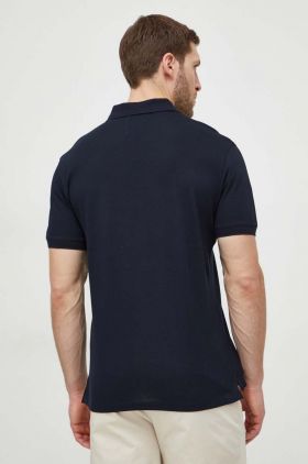 Emporio Armani polo de bumbac culoarea alb, neted