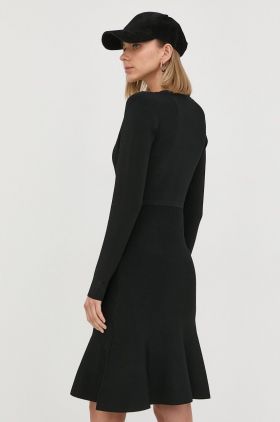 Karl Lagerfeld rochie culoarea negru, mini, drept