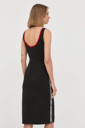 Karl Lagerfeld rochie culoarea negru, mini, mulata