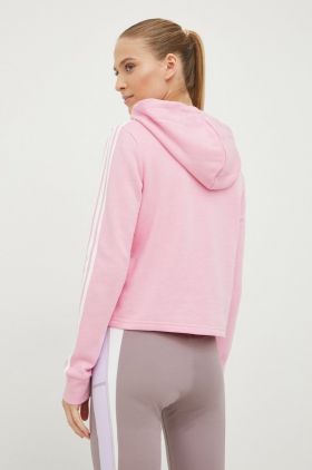 adidas bluza femei, culoarea roz, cu imprimeu