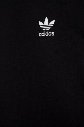 adidas Originals tricou de bumbac pentru copii culoarea negru, neted