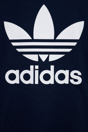 adidas Originals tricou de bumbac pentru copii culoarea albastru marin, cu imprimeu