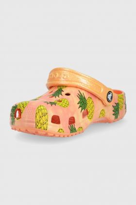 Crocs slapi copii culoarea portocaliu