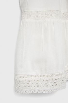 GAP rochie fete culoarea alb, mini, evazati