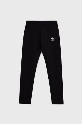 adidas Originals leggins copii culoarea negru, neted