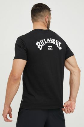 Billabong tricou din bumbac culoarea negru, cu imprimeu