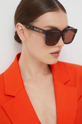 Gucci ochelari de soare femei, culoarea maro