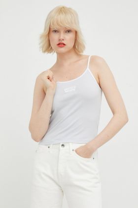 Levi's top din bumbac culoarea gri