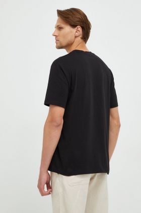 Marc O'Polo tricou din bumbac culoarea negru, cu imprimeu