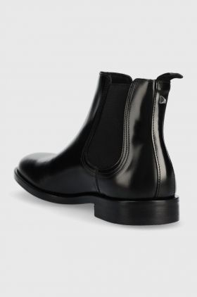 Karl Lagerfeld ghete chelsea de piele Urano Iv barbati, culoarea negru