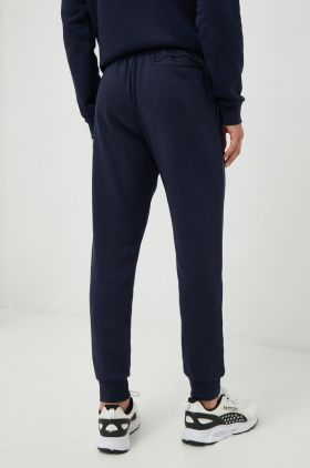 adidas pantaloni de trening barbati, culoarea albastru marin, neted