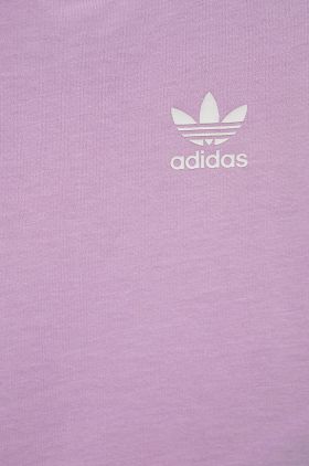 adidas Originals tricou de bumbac pentru copii culoarea violet