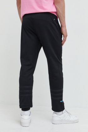 adidas Originals pantaloni de trening barbati, culoarea negru, neted