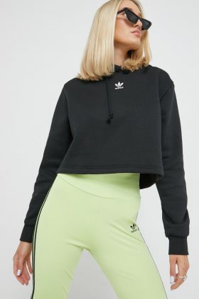 adidas Originals bluza femei, culoarea negru, neted