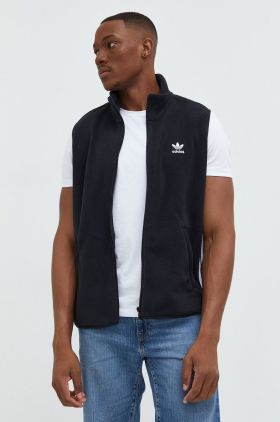 adidas Originals vesta barbati, culoarea negru, de tranzitie