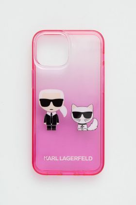 Karl Lagerfeld Husa pentru telefon Iphone 13 Mini 5,4'' culoarea roz