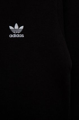 adidas Originals hanorac de bumbac pentru copii culoarea negru, neted